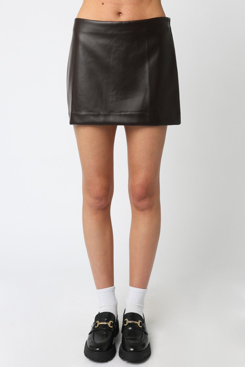 Sleek & Serious Mini Skirt