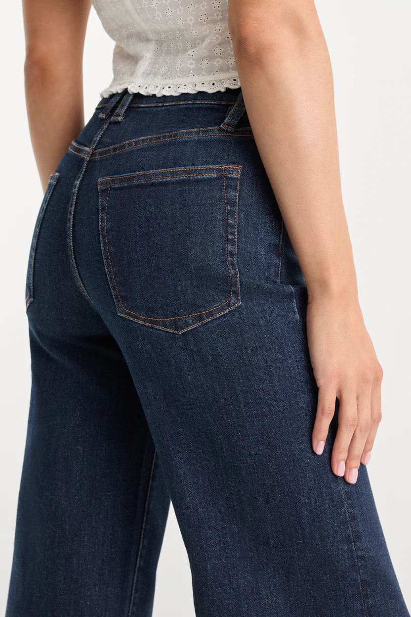 Good Waist Palazzo Ankle Jeans