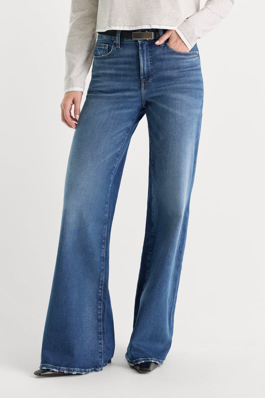 Soft Tech Good Waist Palazzo Jeans - Ridicule