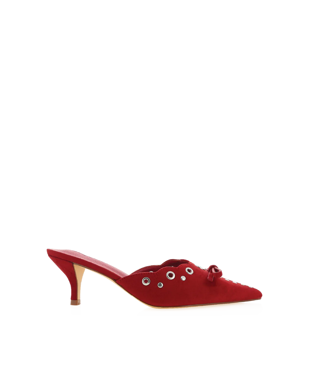 Elio Pump in Strawberry Suede