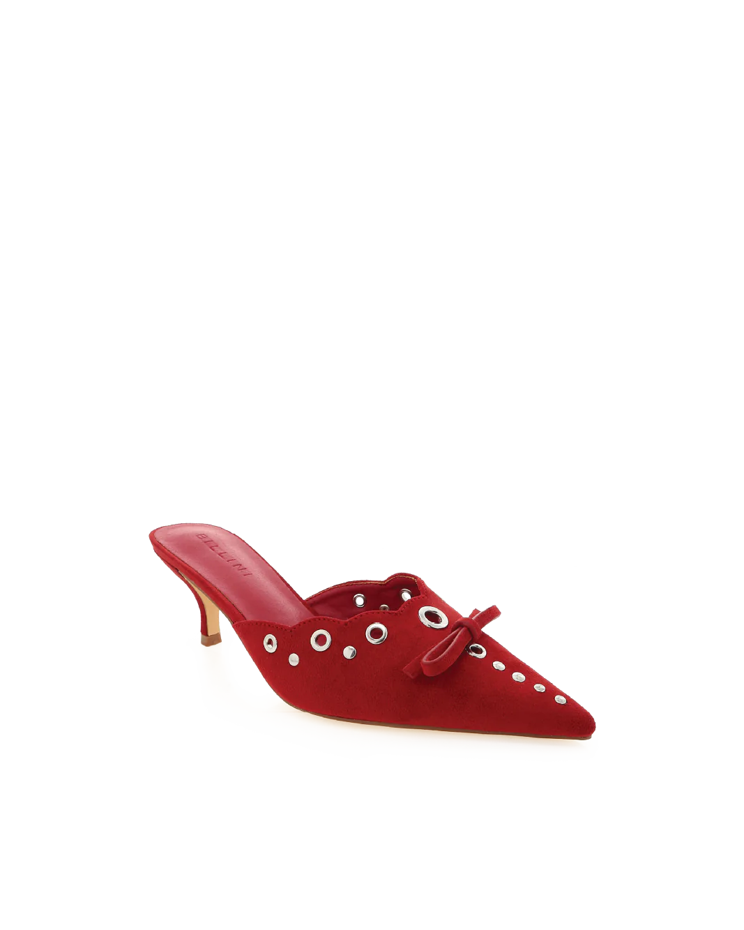 Elio Pump in Strawberry Suede