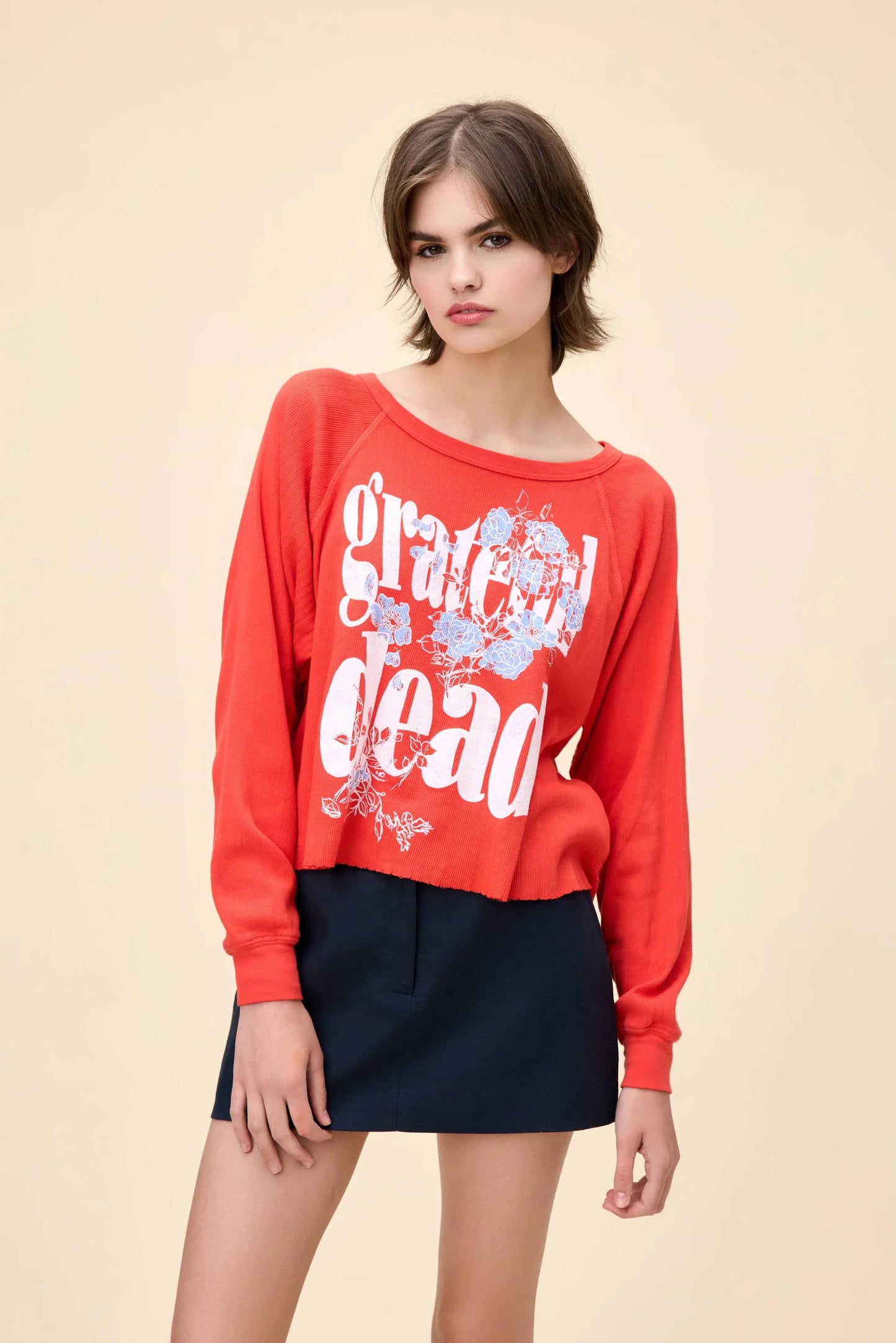 Grateful Dead Blooming Flowers Raglan