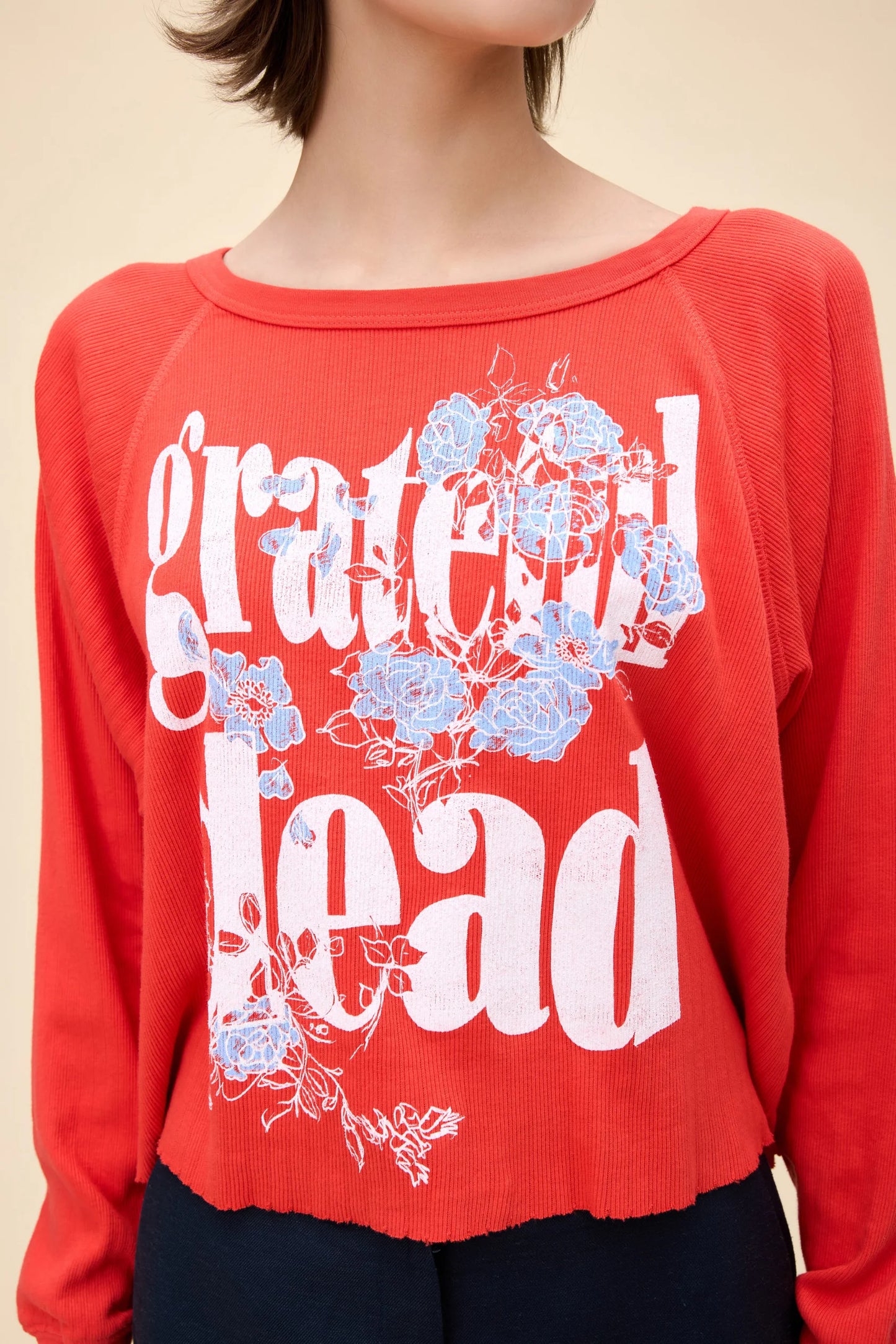Grateful Dead Blooming Flowers Raglan