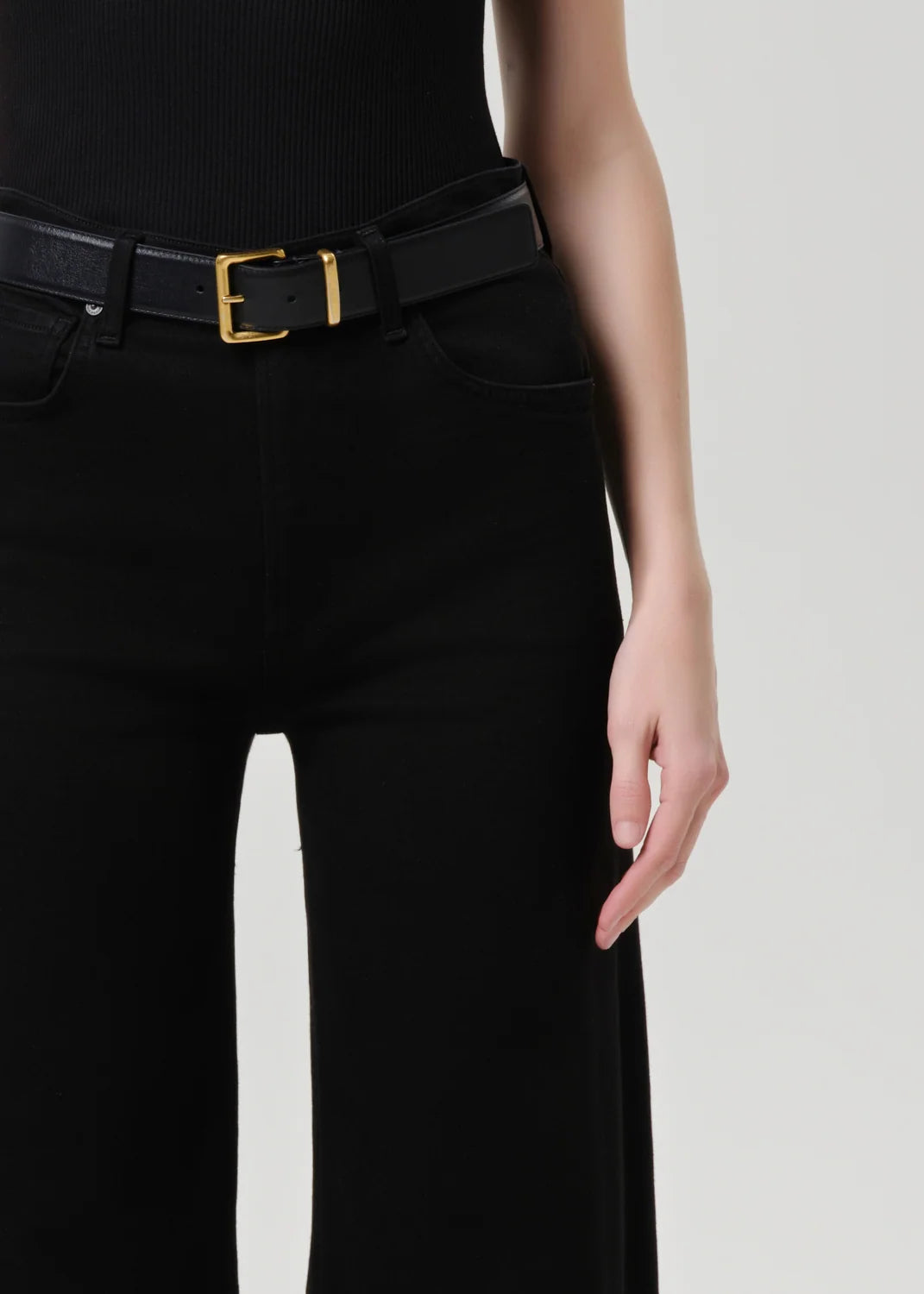Lyra Long Wide Leg - Plush Black