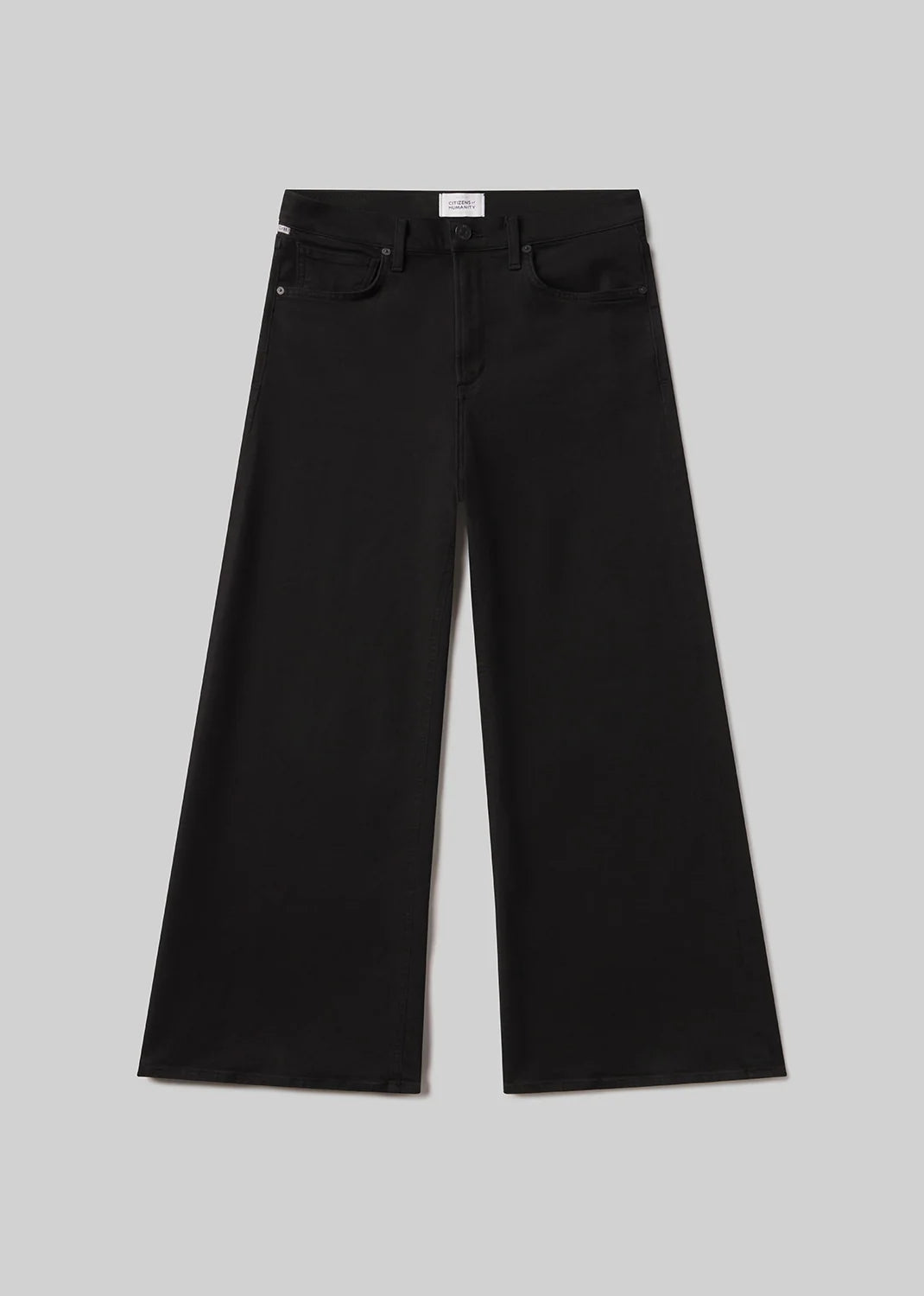 Lyra Long Wide Leg - Plush Black