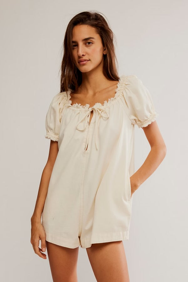 Daisy Denim Babydoll Romper