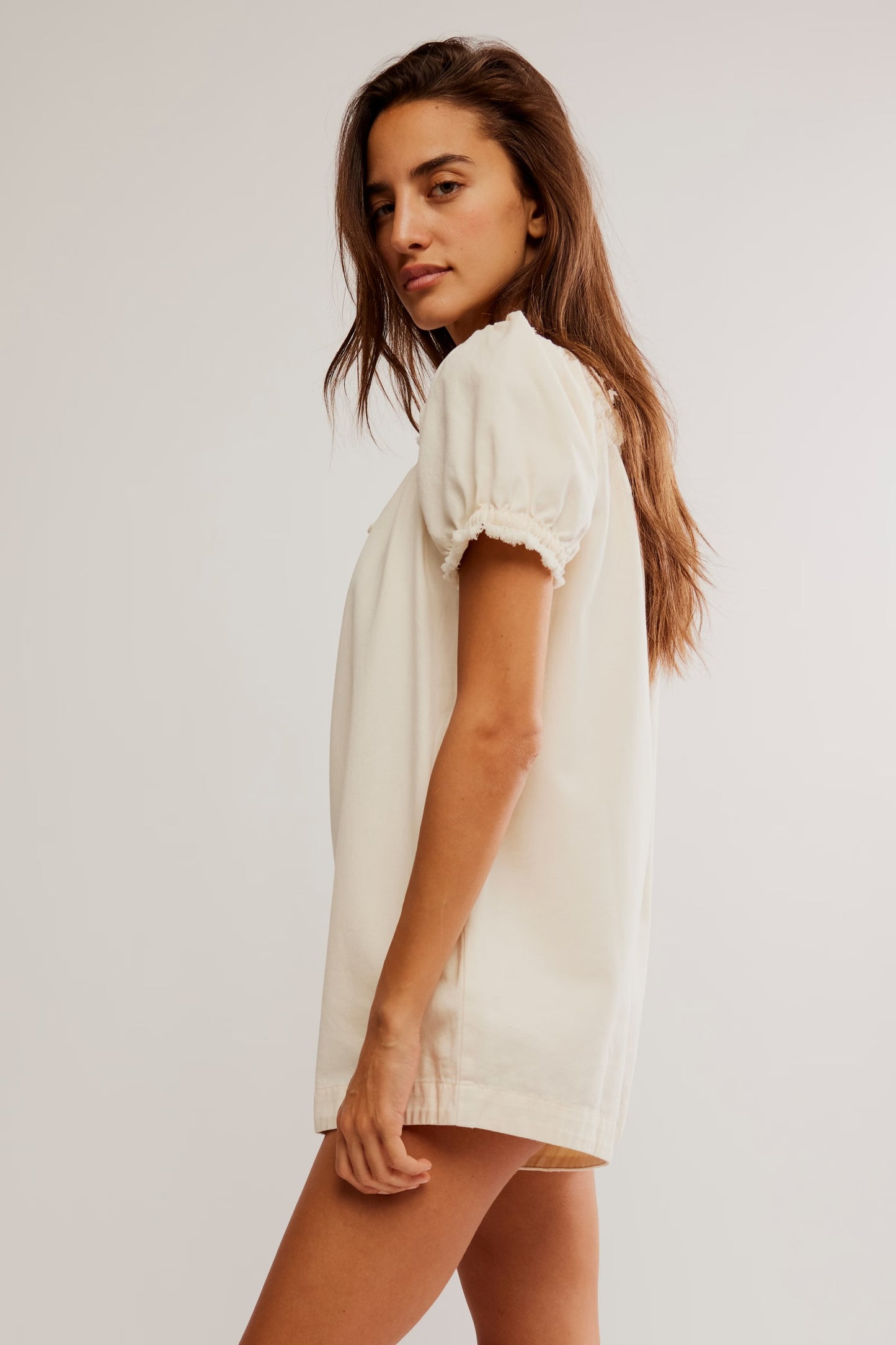 Daisy Denim Babydoll Romper