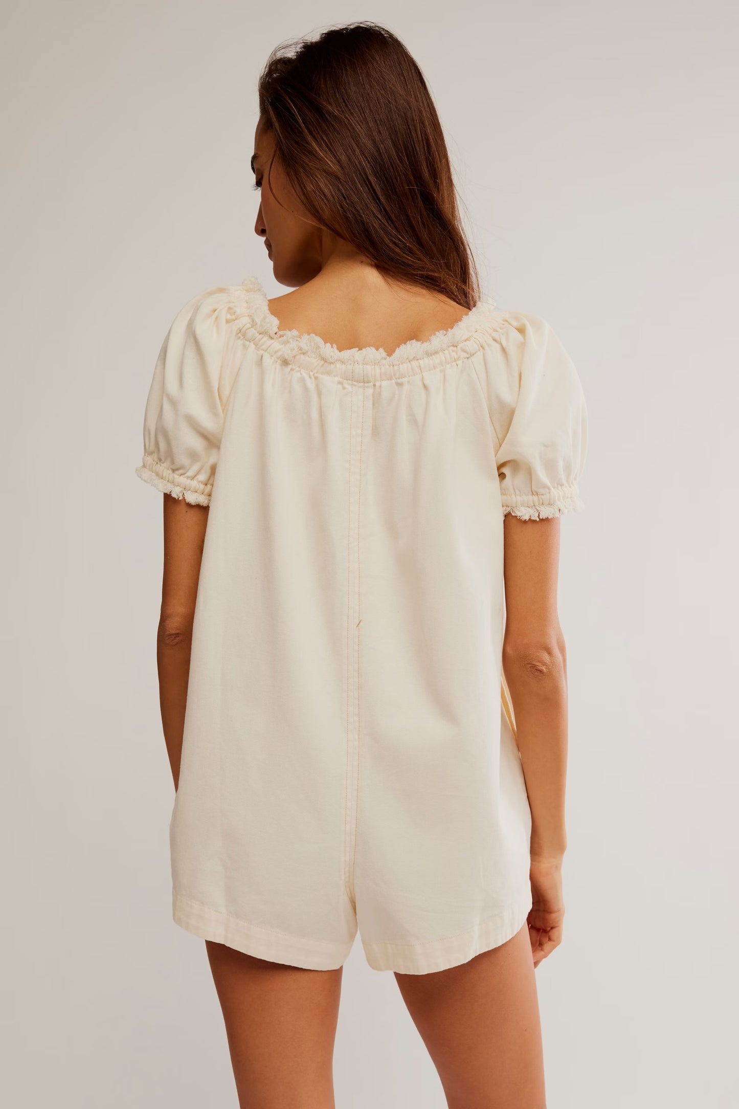 Daisy Denim Babydoll Romper