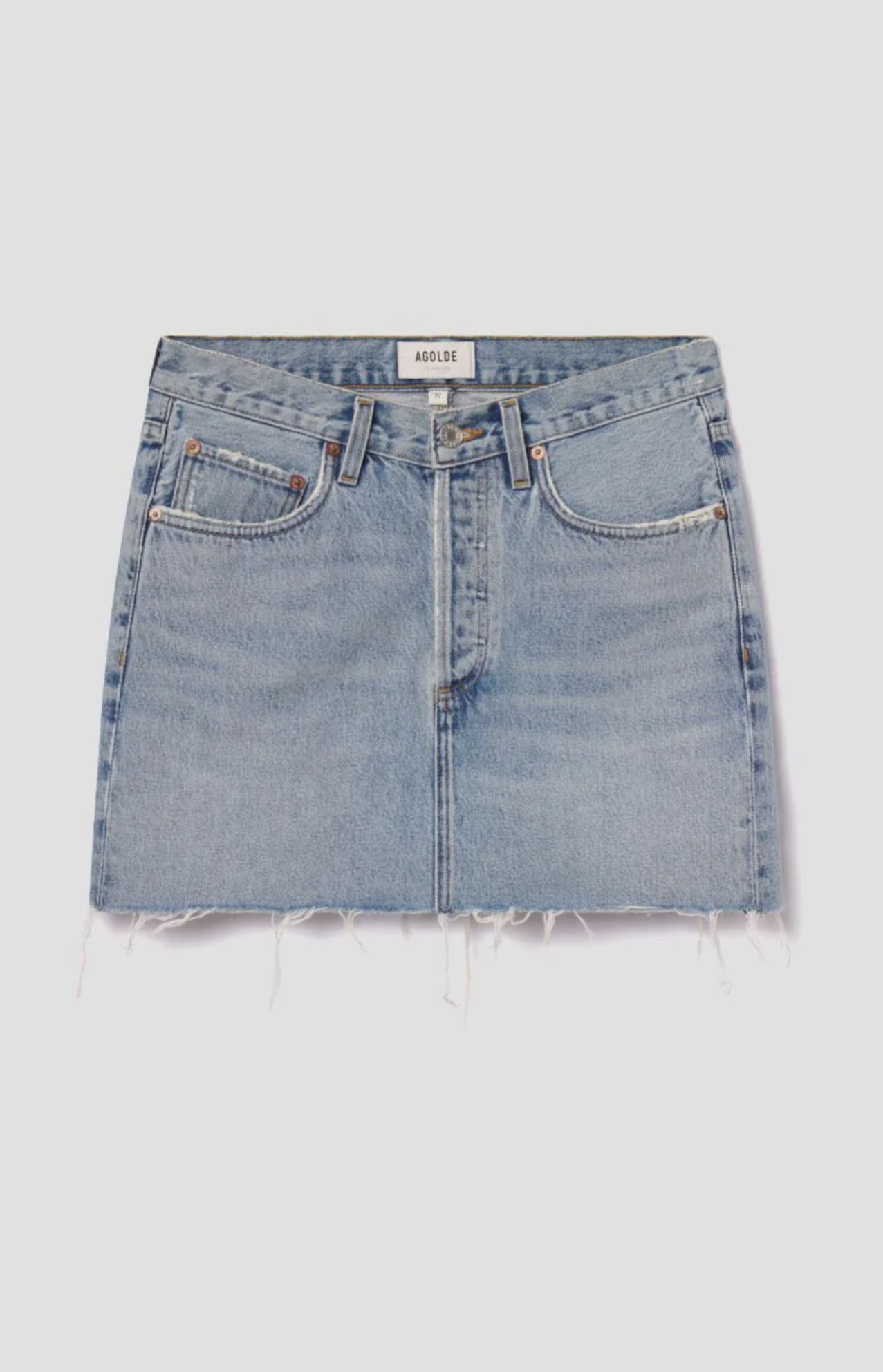 V Waist Mini Skirt- Force