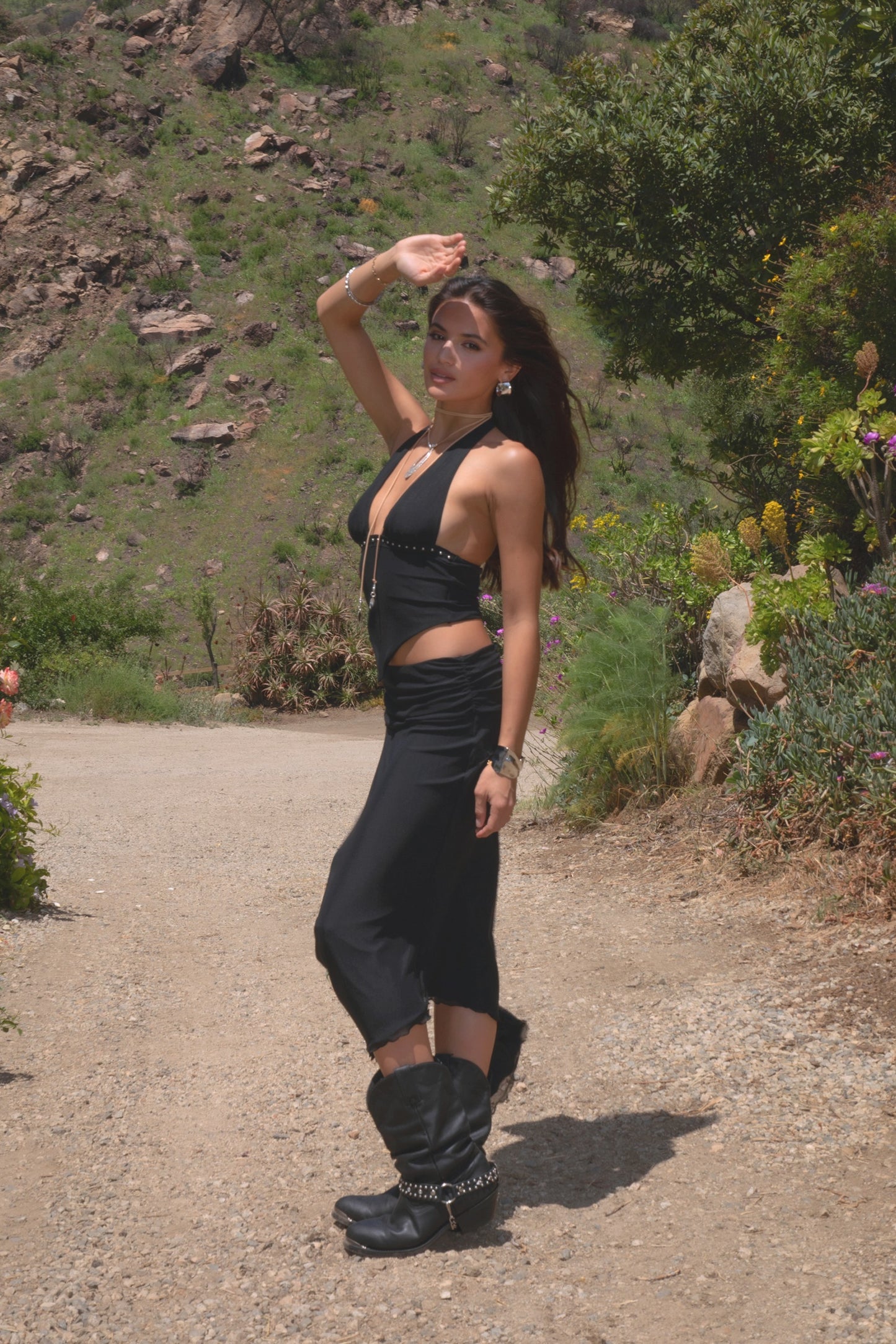 Race My Mind Maxi Skirt