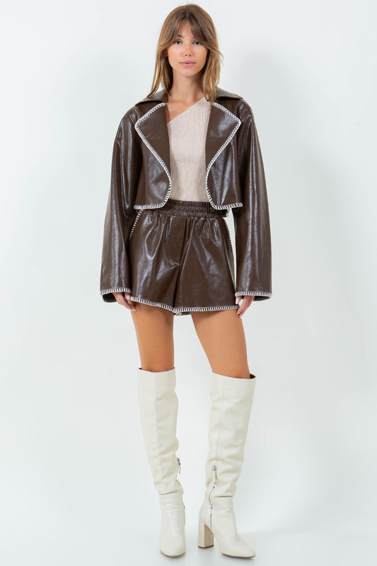 Plot Twist Leather Jacket