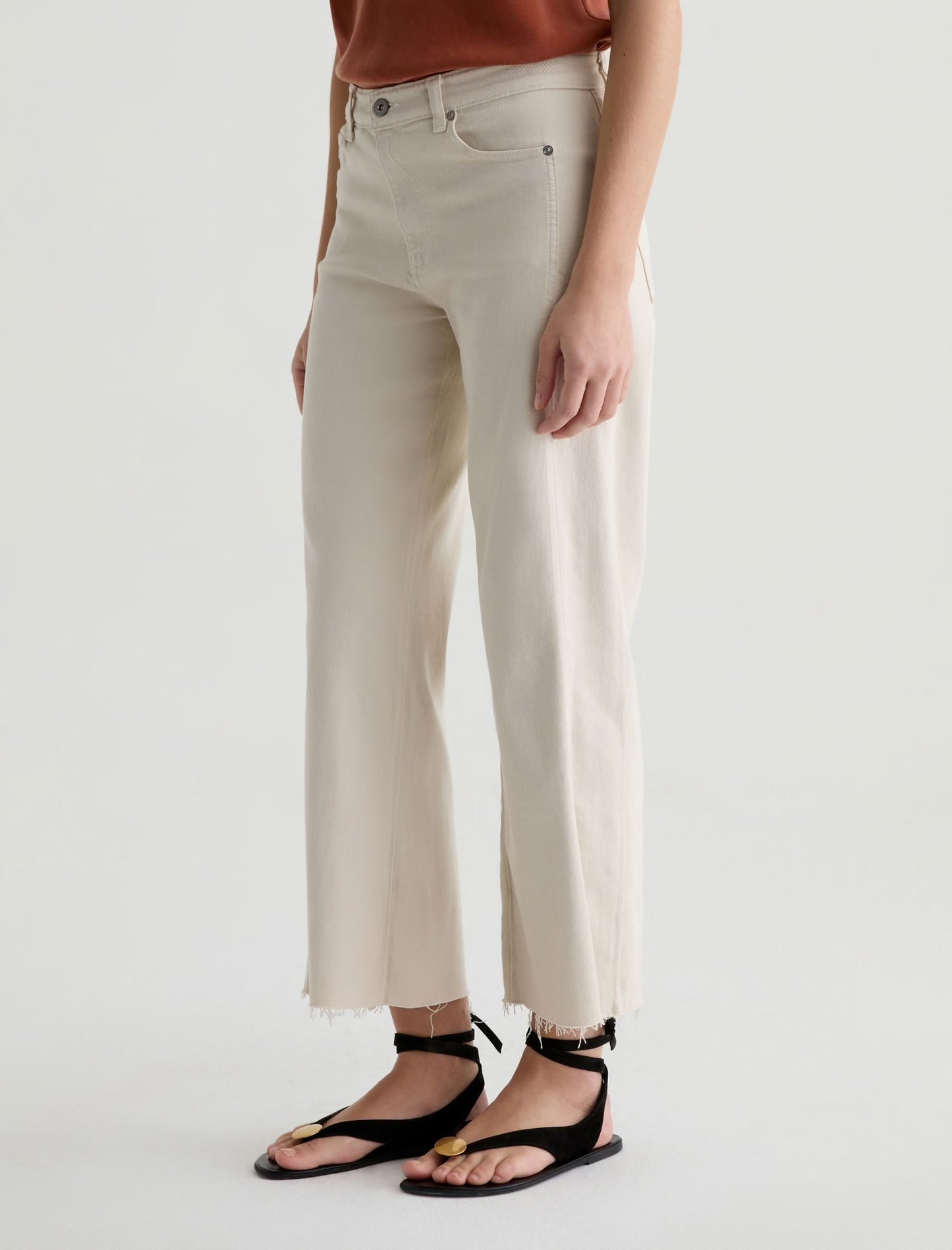 Saige Wide Leg Crop - Opal Stone