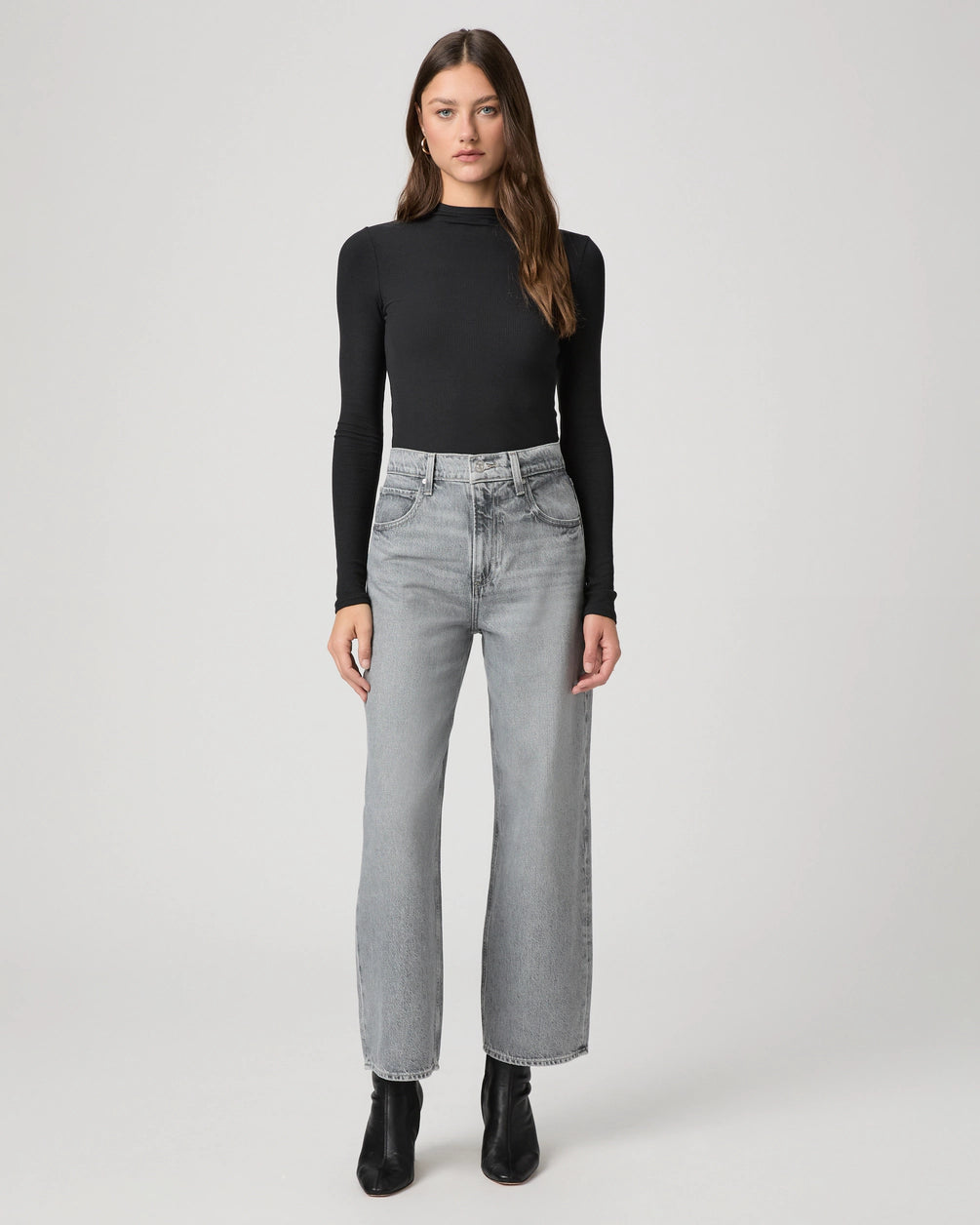 Cameron Ankle Straight Jean - Grey I️sles