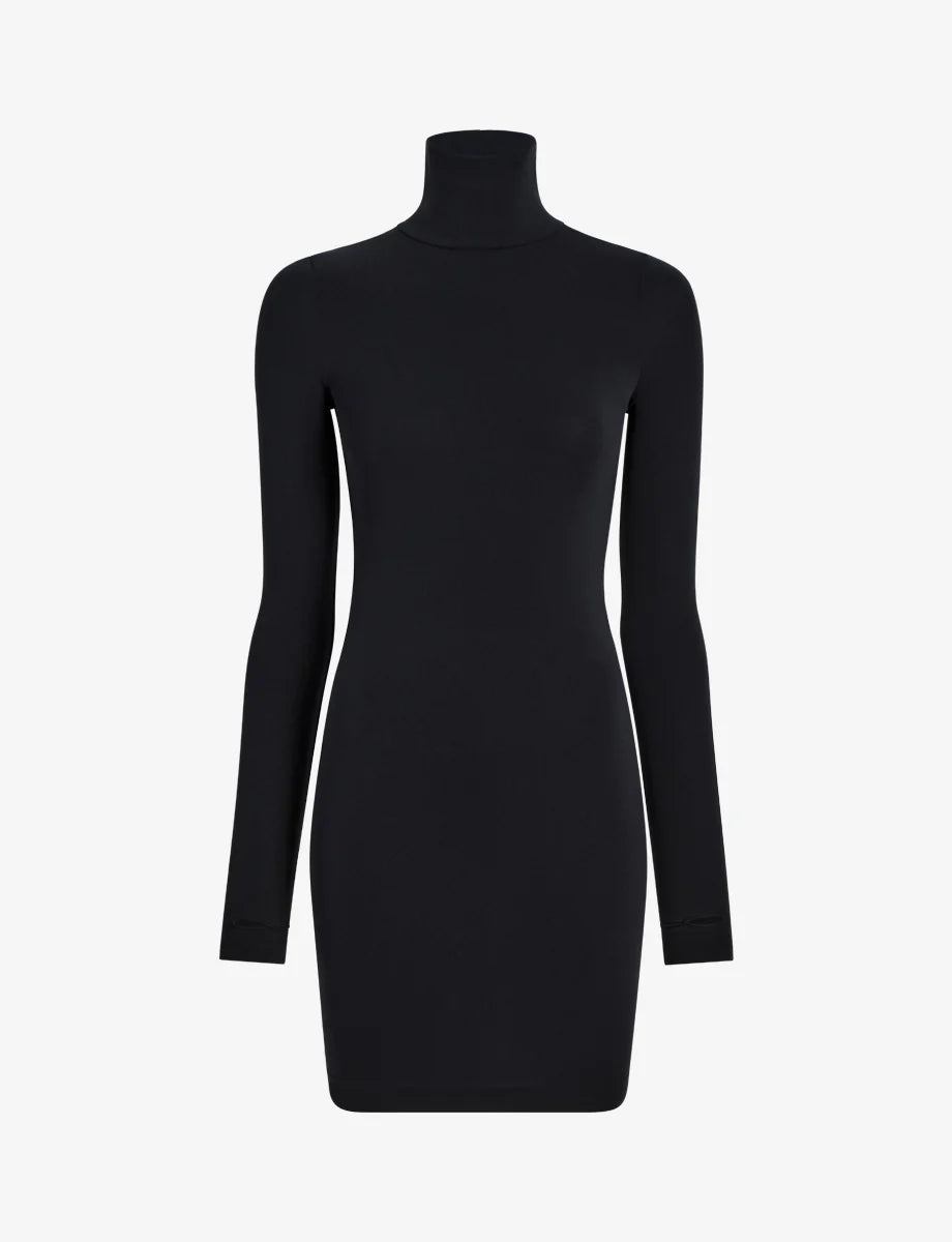 Ballet Body Turtleneck Mini Dress with Thumbholes