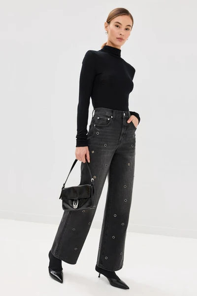 Hendrix High Rise Baggy Jean - Glamour