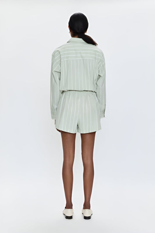 Amelie Romper - Pistachio Stripe