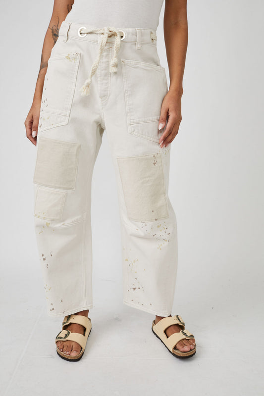 Moxie Low-Slung Barrel Jeans