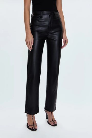 Cassie Super High Rise Straight - Onyx