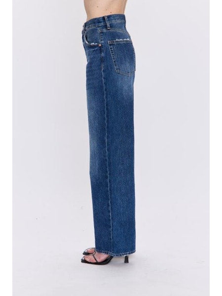 Tate High Rise Bowed Wide Leg - Fulton