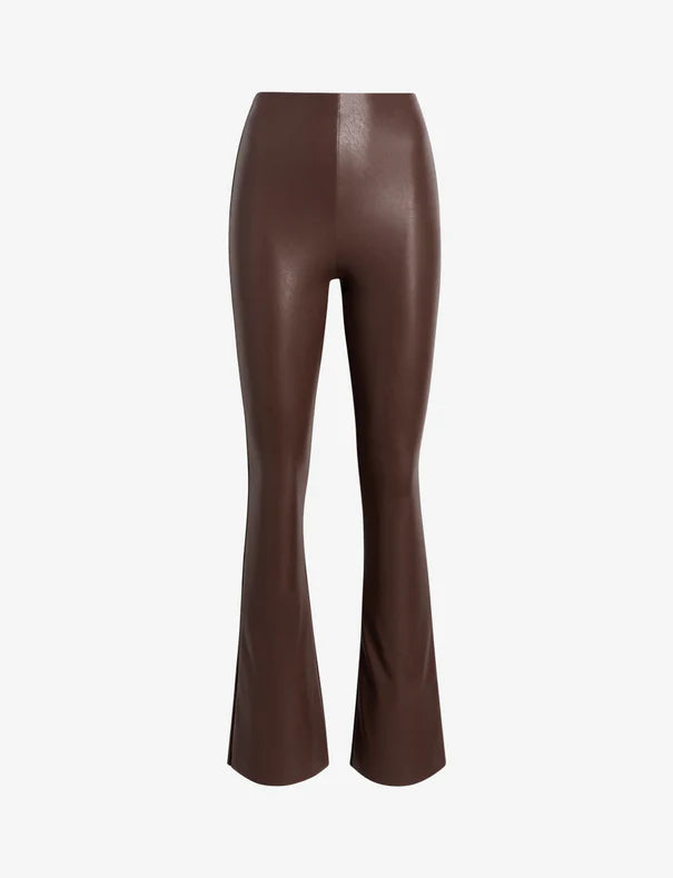 Faux Leather Flare Legging