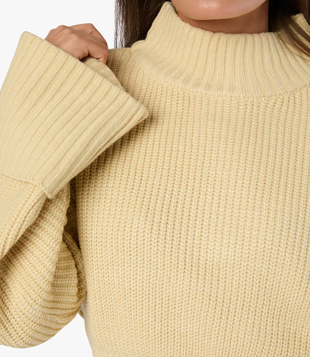 Cropped Turtle Neck Sweater