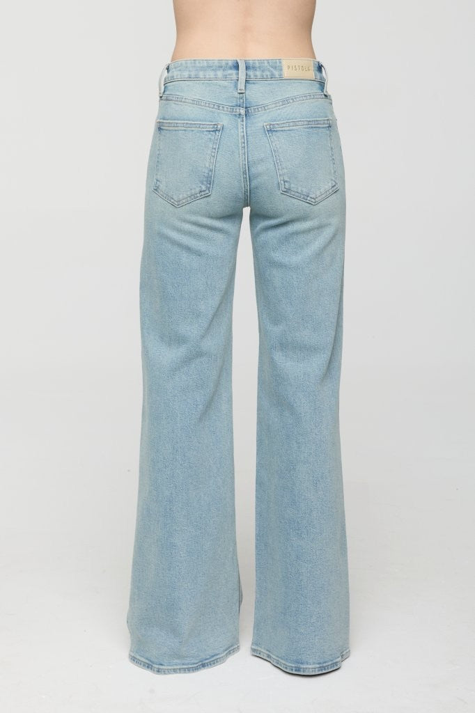 Vivian Mid Rise Wide Leg - Sea Haze