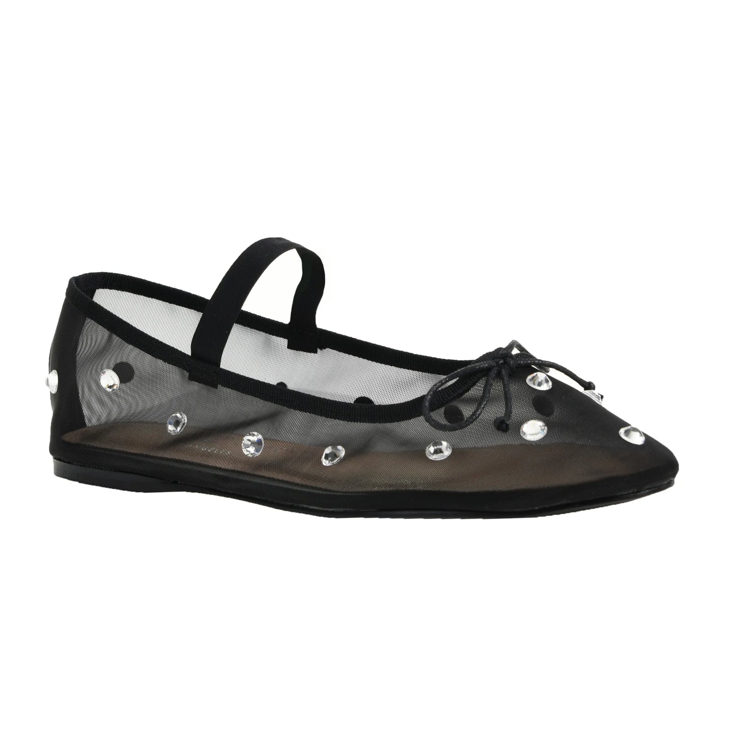 Adette Stone Mesh Flat