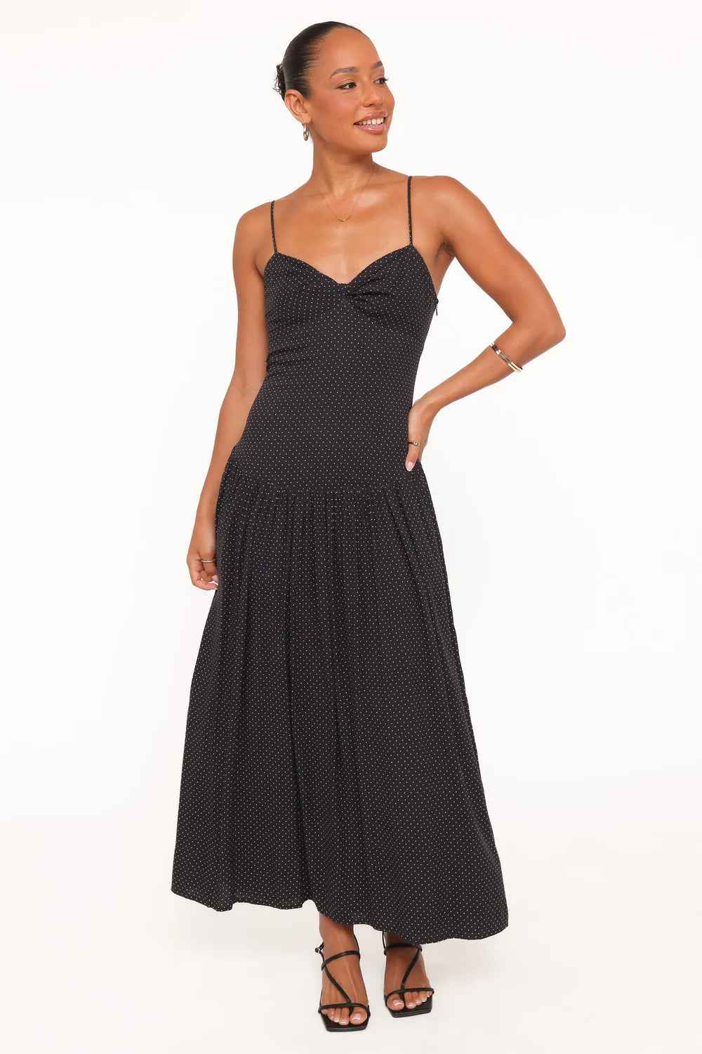 cocktail dresses dallas Shanice Maxi Dress Wedding Dress 2025 Tight Fit Black Sequins Crafted for a perfect Chiffon Colors:Coral Pink 806