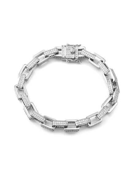 Boxy Pave Chain Bracelet