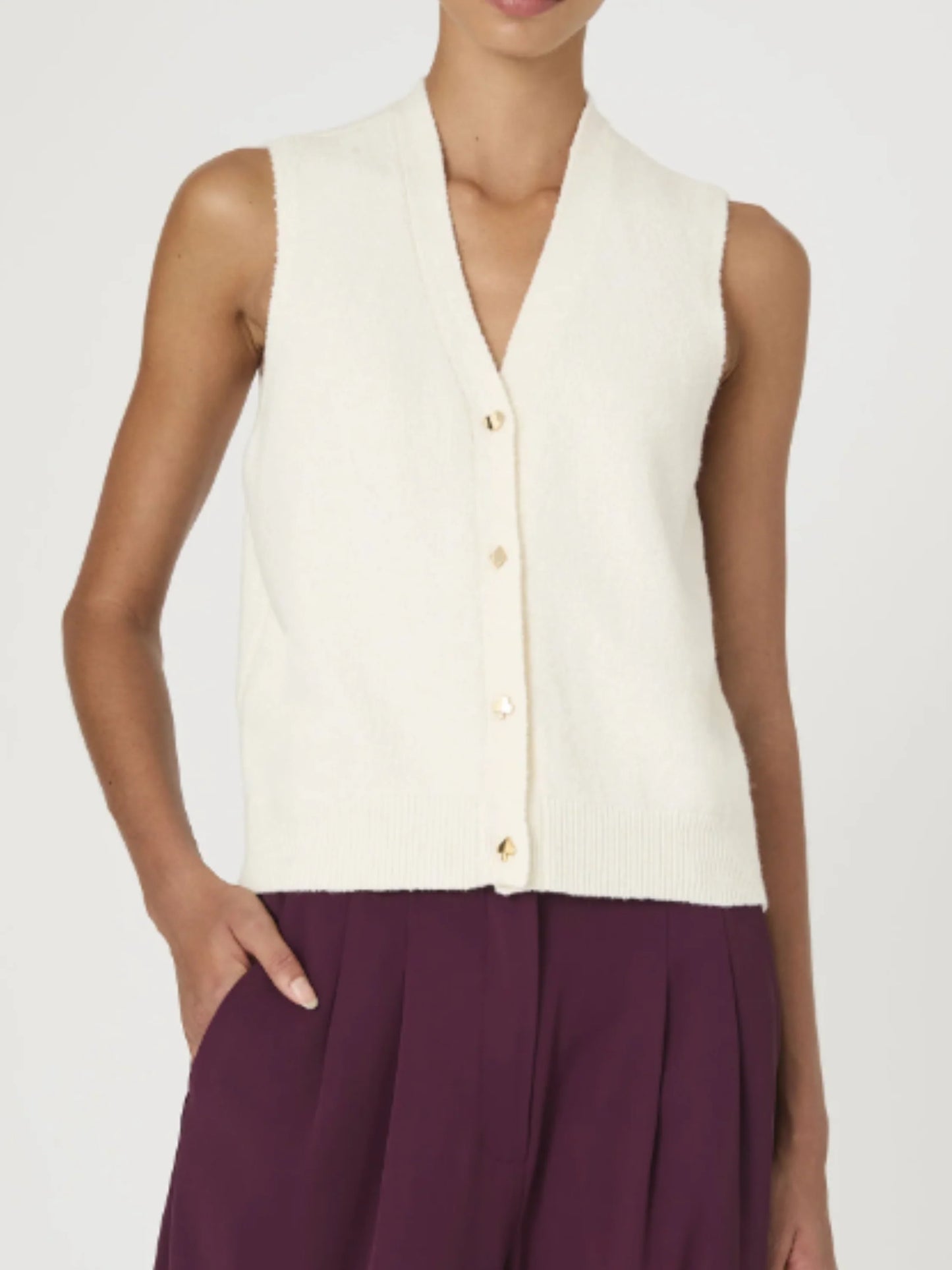 Vhari Button Down Vest