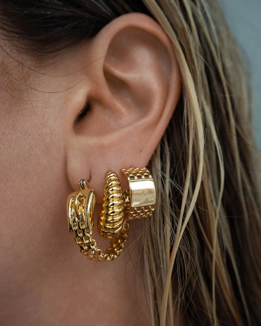 Woven Buckle Hoops