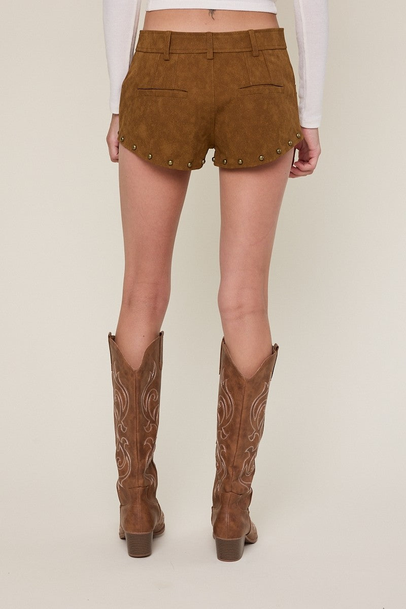 Final Play Studded Micro Shorts