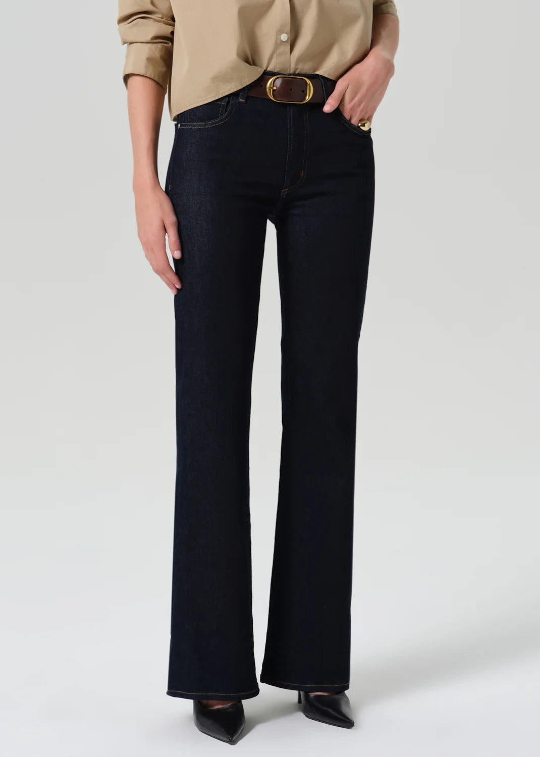 Lilah High Rise Bootcut - Inky Rinse