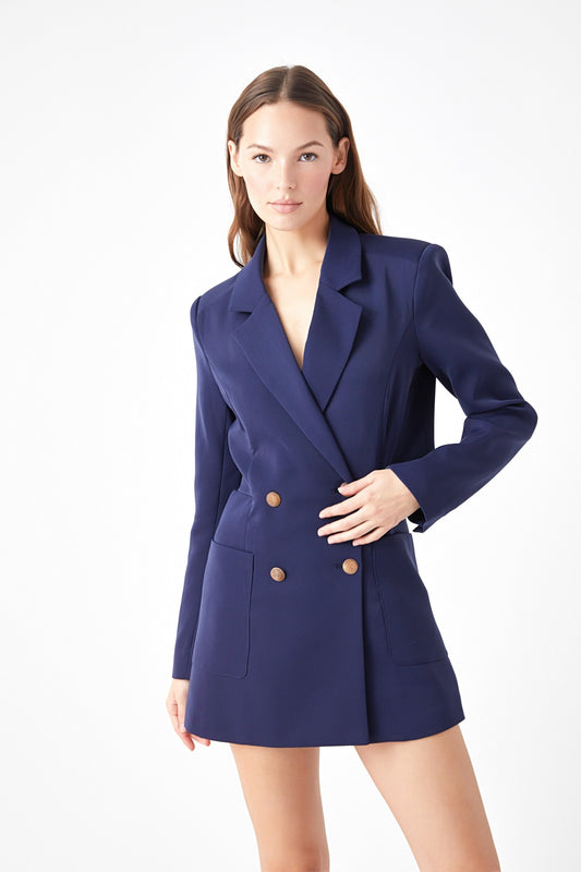 Unbothered Blazer Dress