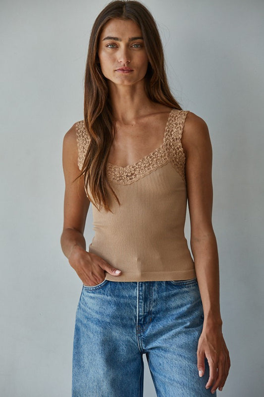 Soft Spot Lace Tank