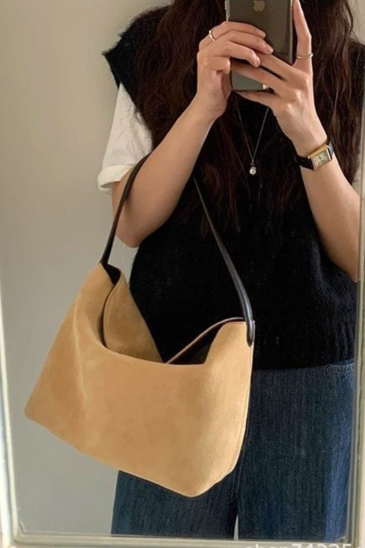 Noa Suede Shoulder Bag