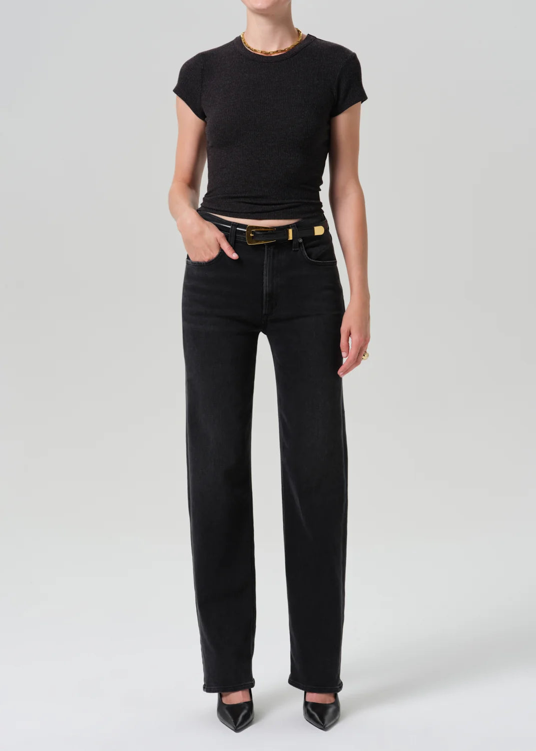 Palma Straight Long Clean Hem - Nebulae