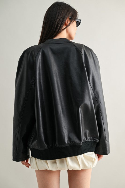 Catching Vibes Bomber Jacket