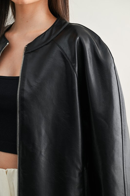 Catching Vibes Bomber Jacket