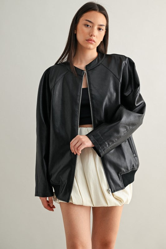 Catching Vibes Bomber Jacket