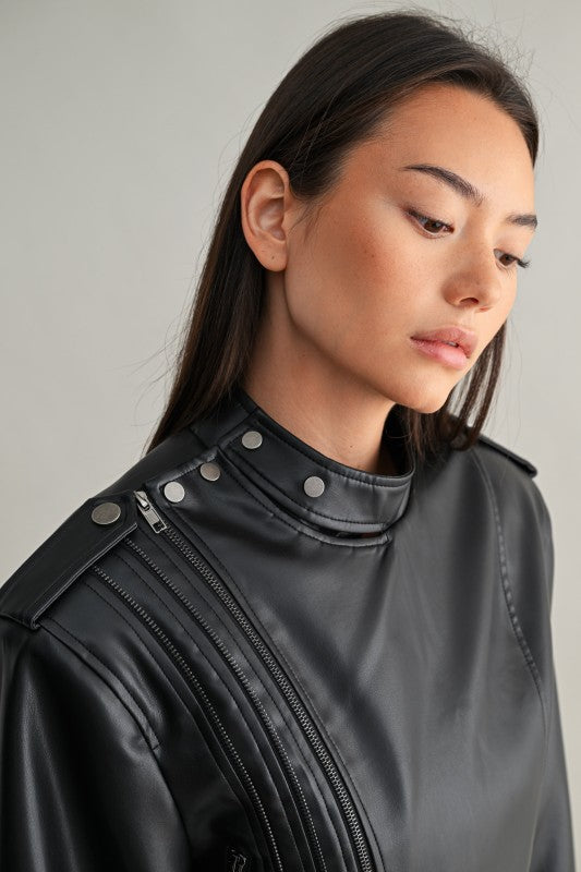 Sending Signals Leather Jacket
