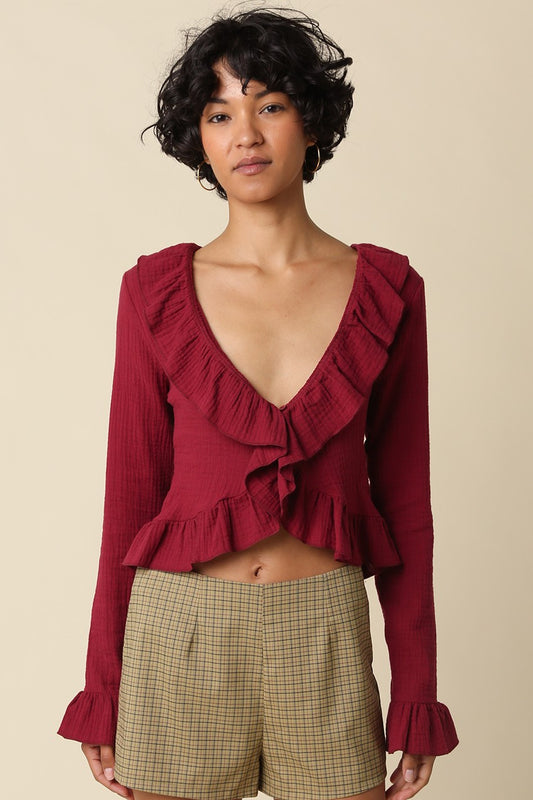 Ruffle My Feathers Top