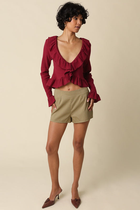Ruffle My Feathers Top