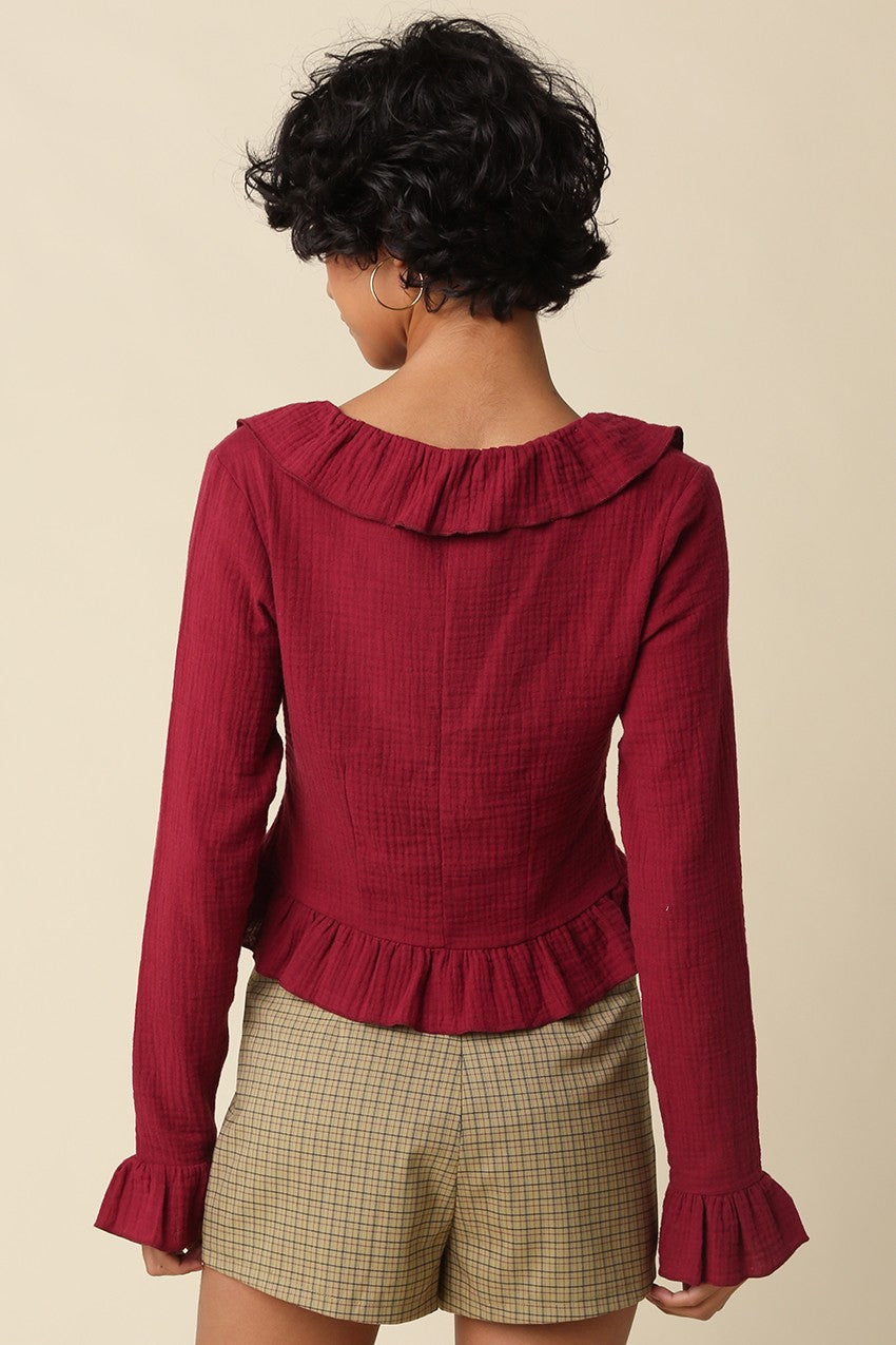 Ruffle My Feathers Top