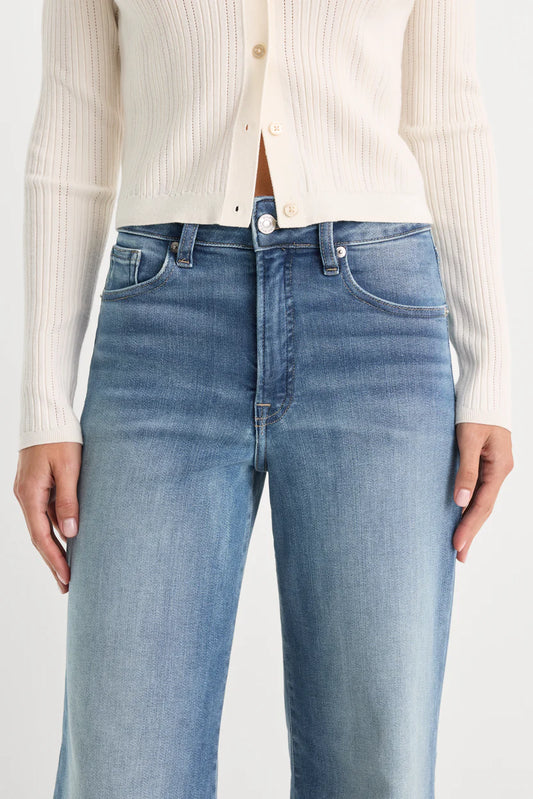 Soft Tech Good Waist Palazzo Ankle Jeans