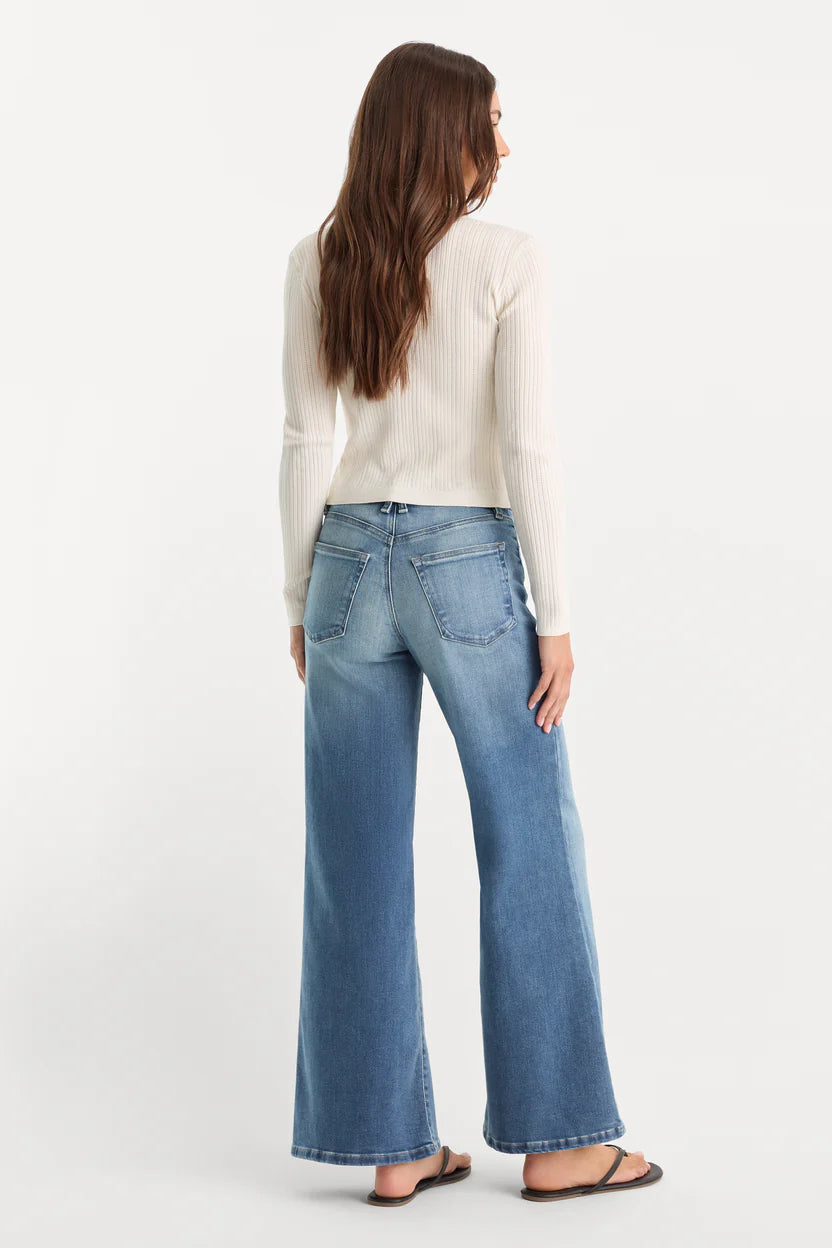 Soft Tech Good Waist Palazzo Ankle Jeans