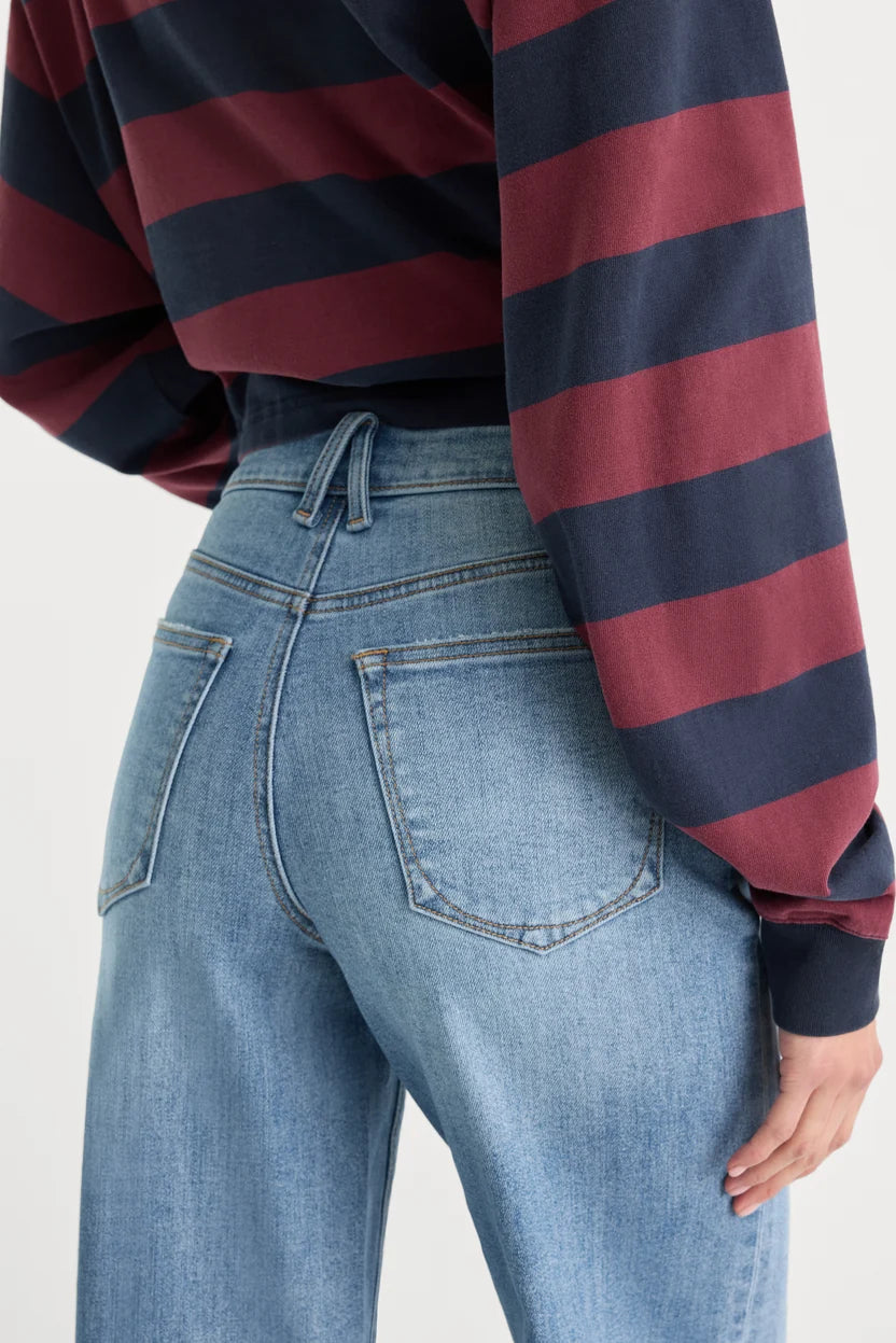 Good Waist Palazzo Ankle Jeans - Cedarwick