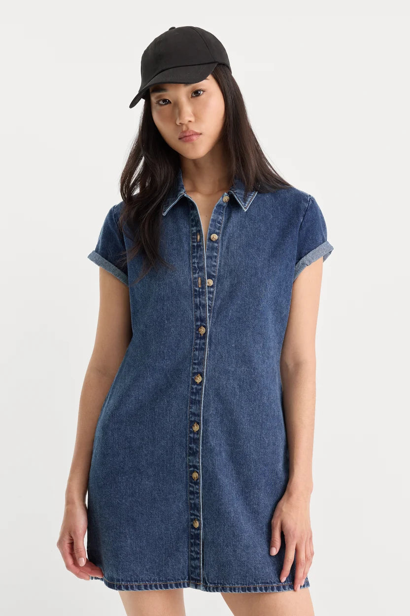 The Denim Polo Dress