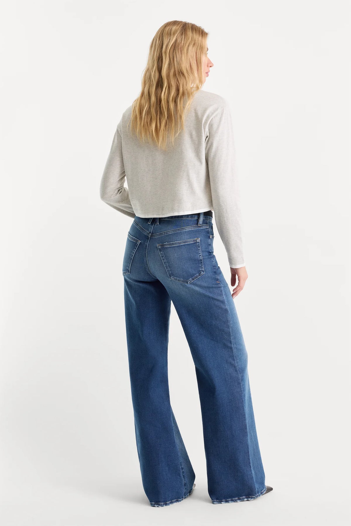 Soft Tech Good Waist Palazzo Jeans - Ridicule