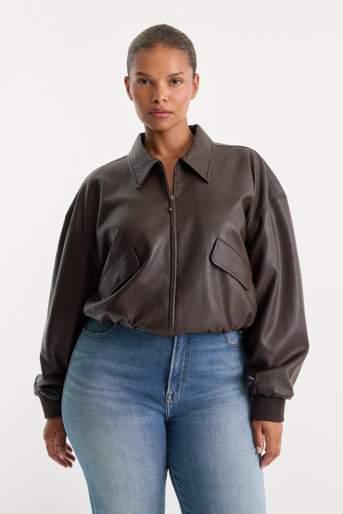 The Better Than Leather Cropped Bomber